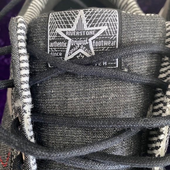 RIVERSTONE Gray White Canvas Laces Sports Men Shoes Size 13 US - Picture 2 of 8